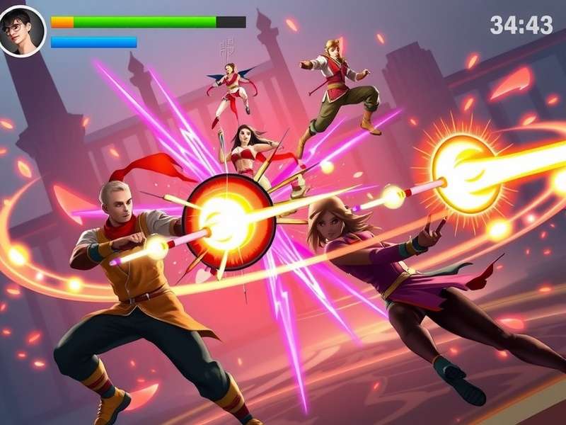 Pulse Spike Luminous Strike gameplay screenshot showing intense combat